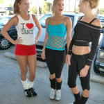 Carli in 'Flash Dance'